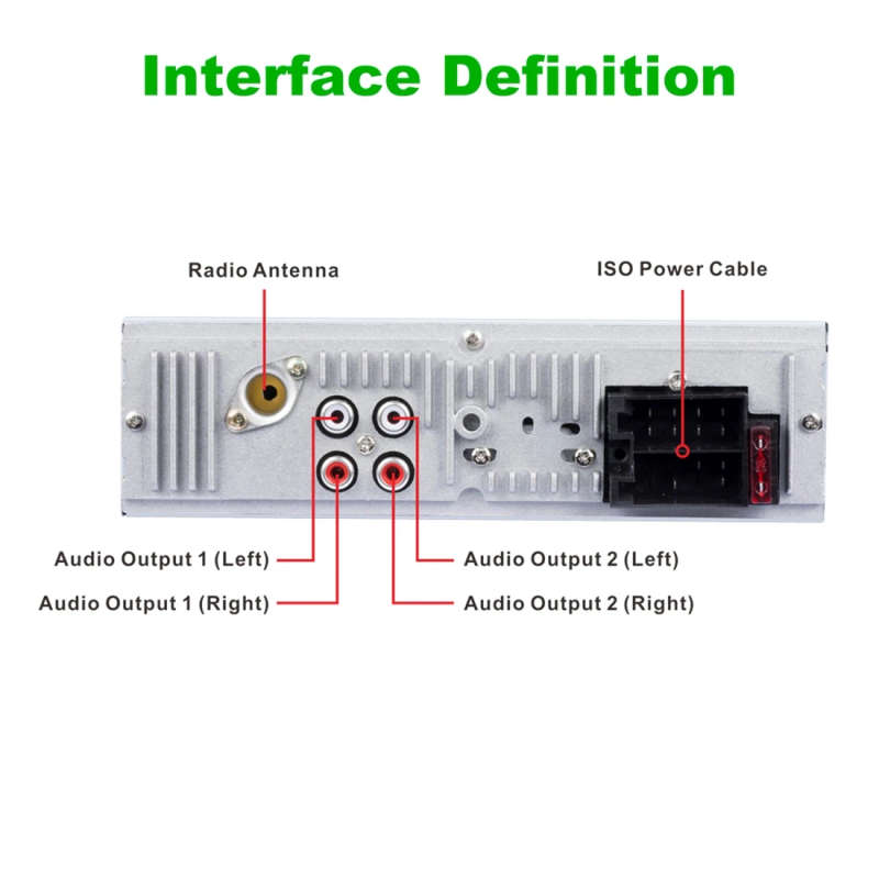 RK-535 Car Stereo Radio MP3 Audio Player with Remote Control, Support Bluetooth Hand-free Calling
