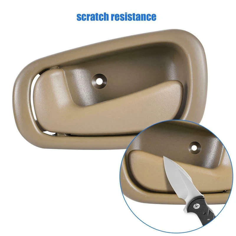 4X Beige Inside Inner Interior Door Handle for Toyota Corolla /Chevy Prizm 1998-2002