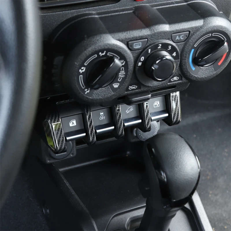 Car Window Lifting Switch Button Dcoration Cover Accessories For Suzuki Jimny 2019 2020 2021 2022