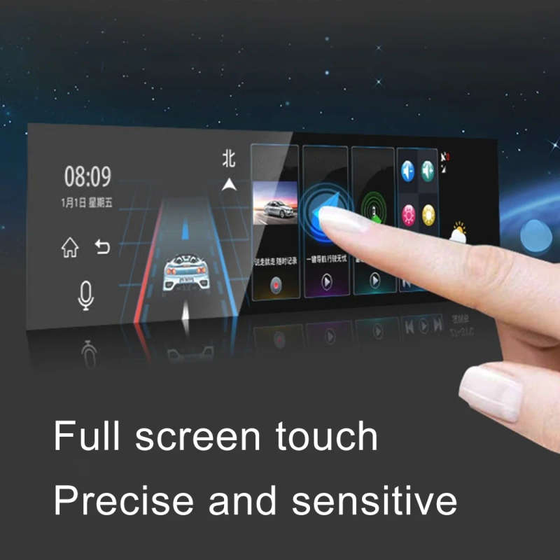 360 Degree 10 inch 1080P Multi-functional Smart Car ADAS Dual Lens Video Record Camera