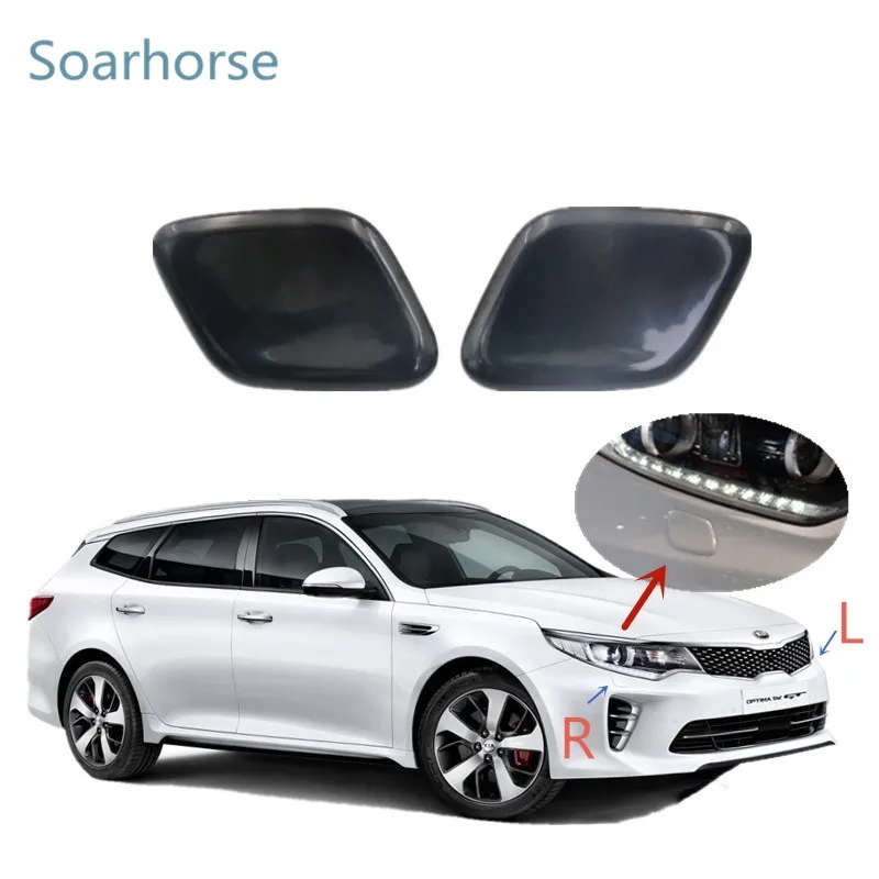 For KIA Optima K5 Front bumper Headlight Washer Nozzle Jet Cover Cap Headlamp washer Spray Lid