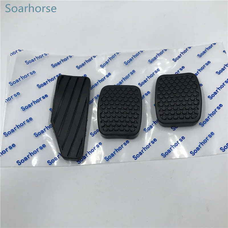 3 Pcs /set Accelerator Brake Clutch Pedal Pads Rubber Cover For Suzuki Swift