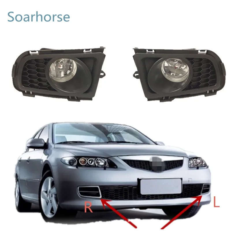 Front bumper Driving fog lights Fog Lamp With Bulb For Mazda 6 Sedan GG1 2006 2007 2008 2009 2010