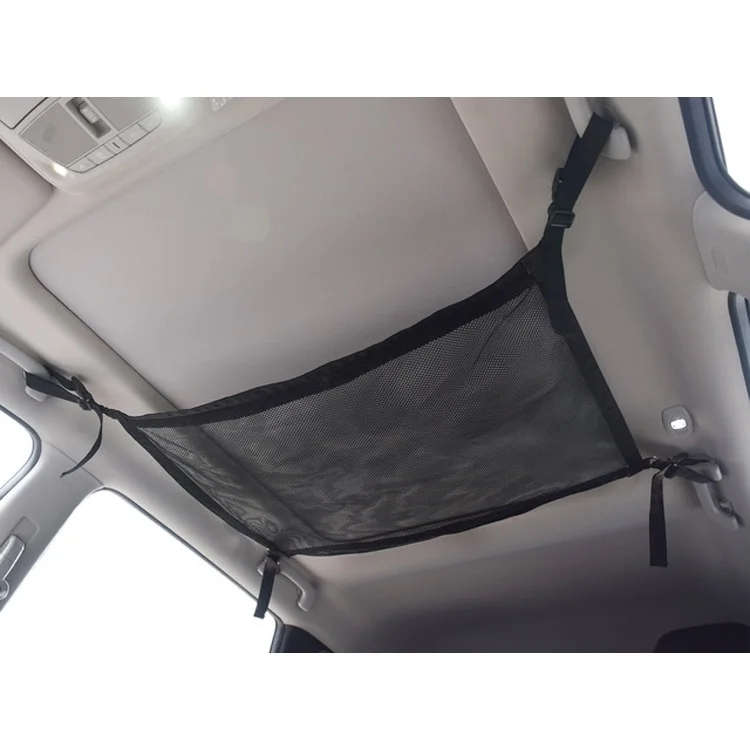 Car Roof Adjustable Simple Large Space Mesh Braided Chain Storage Bag