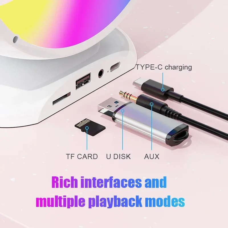 Wireless Bluetooth Speaker Cool LED Light