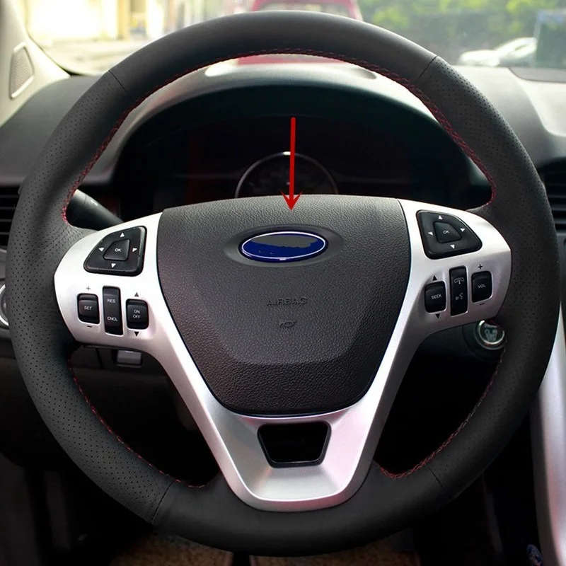 Car Steering Wheel Horn Cover For Ford Edge Explorer 2011 2012 2013 2014