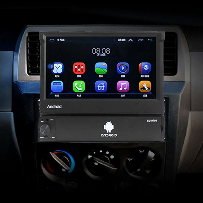 SU 9701 7 inch HD Foldable Universal Car Android Radio Receiver MP5 Player, Support FM & Bluetooth