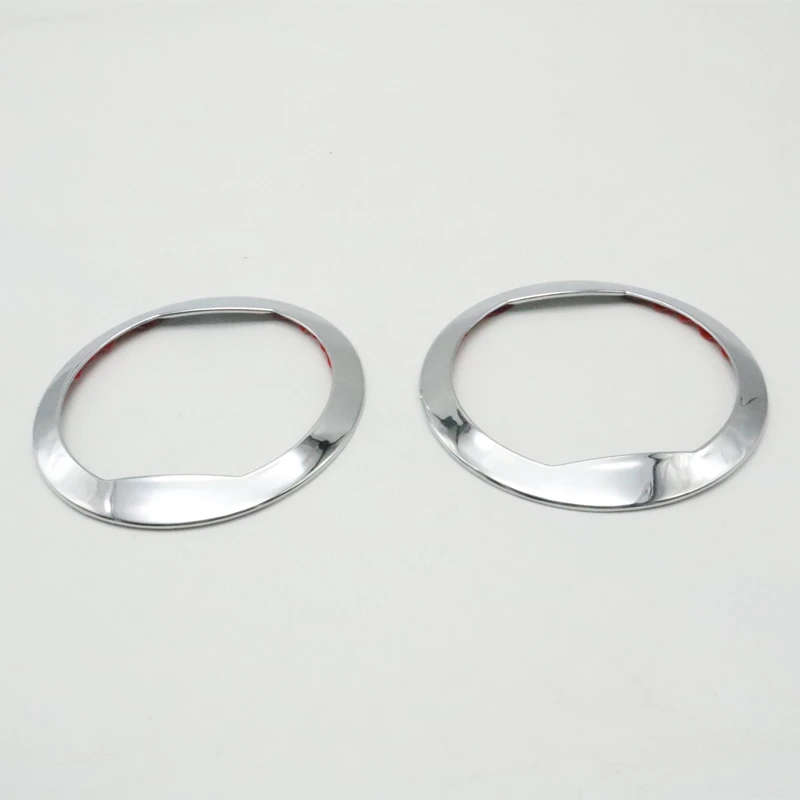 2 PCS For Chevrolet AVEO Chrome Air Conditioning Outlet Decorative Cover Dash A/C Vent Trim Ring