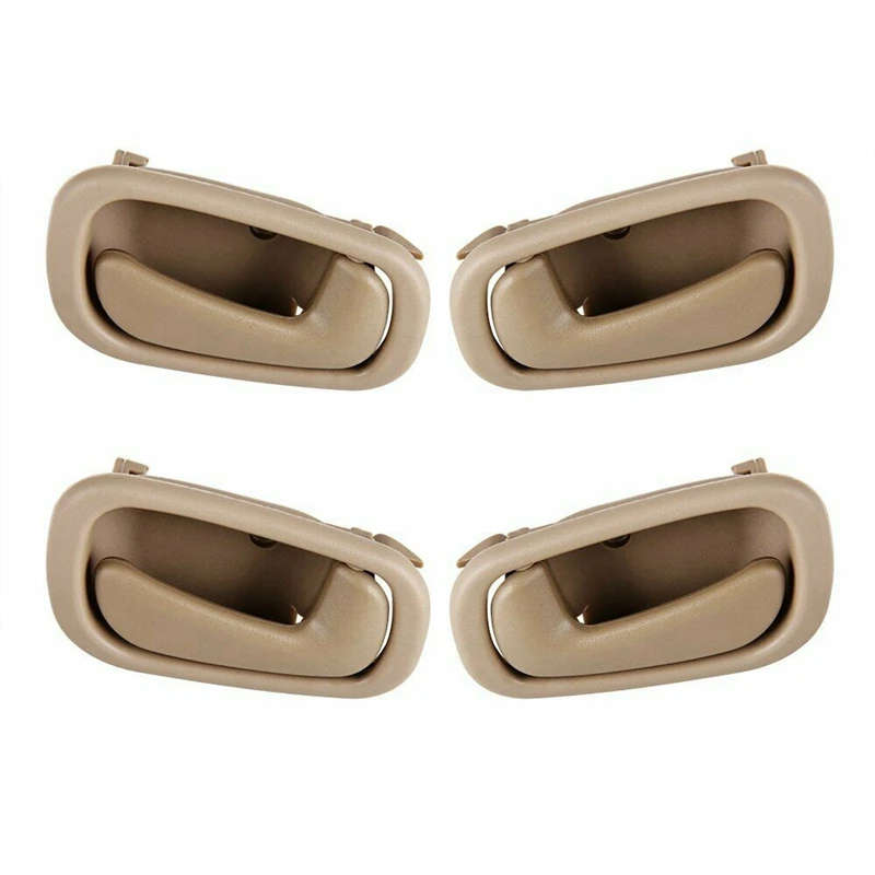 4X Beige Inside Inner Interior Door Handle for Toyota Corolla /Chevy Prizm 1998-2002