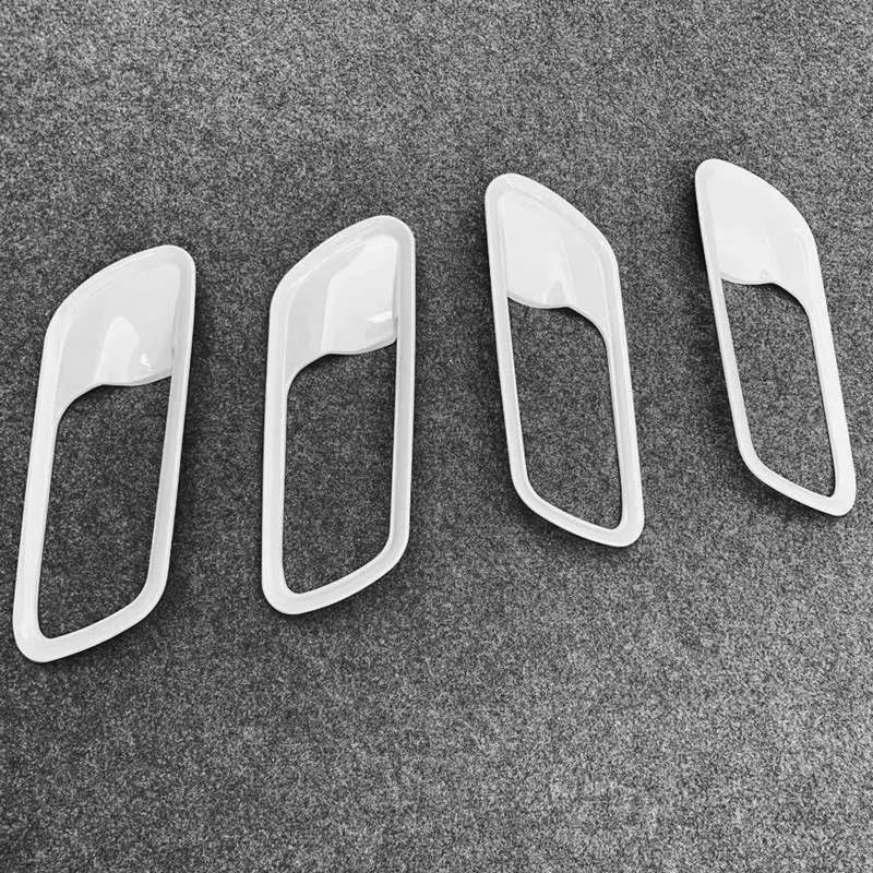 Car ABS Interior Door Bowl Frame Handle Cover Trim For Honda Fit Jazz 2020 2021