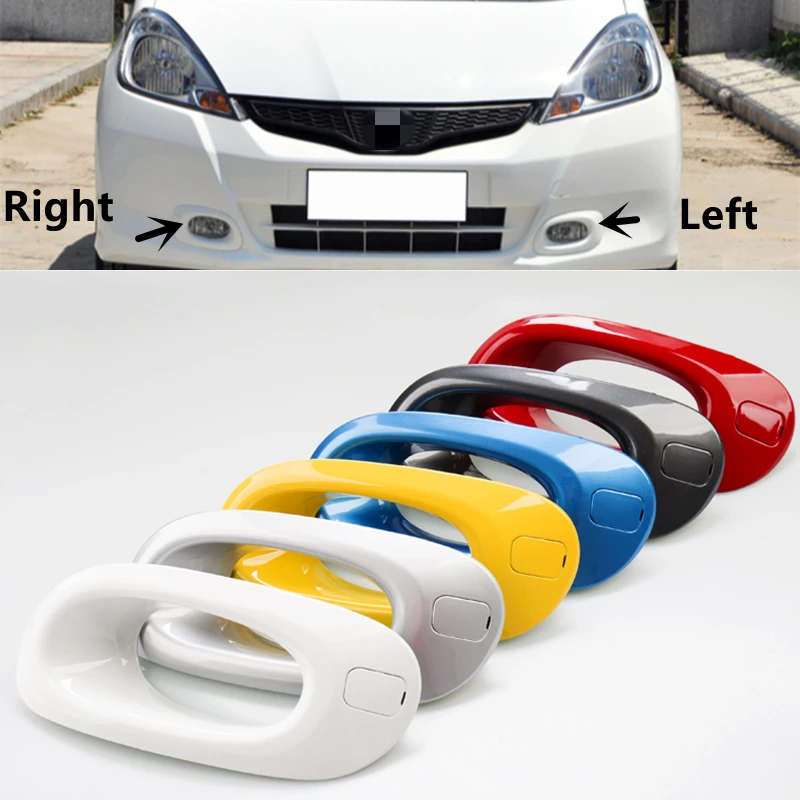 Front Bumper Fog Lights Cover Hood Frame Foglamp Surround For Honda FIT JAZZ GE6 GE8 2012 2013 2014