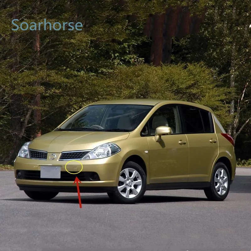Front Bumper Tow Hook Cover Cap For Nissan Tiida 2004 -2011