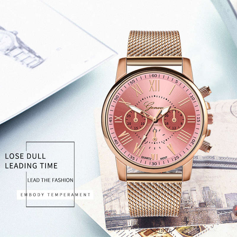 Casual Fashion Women watch quartz Watch -  Pink