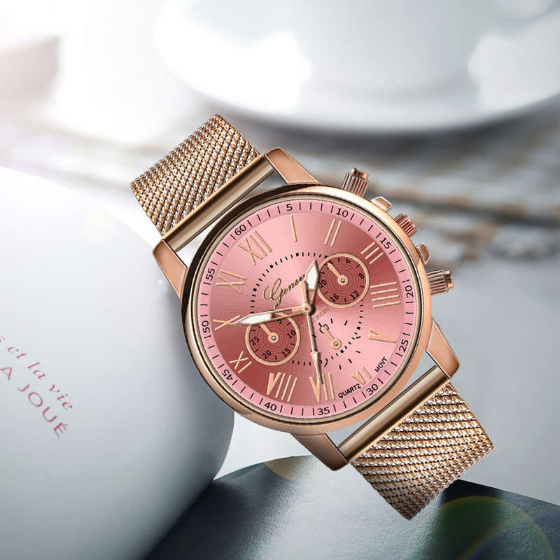 Casual Fashion Women watch quartz Watch -  Pink