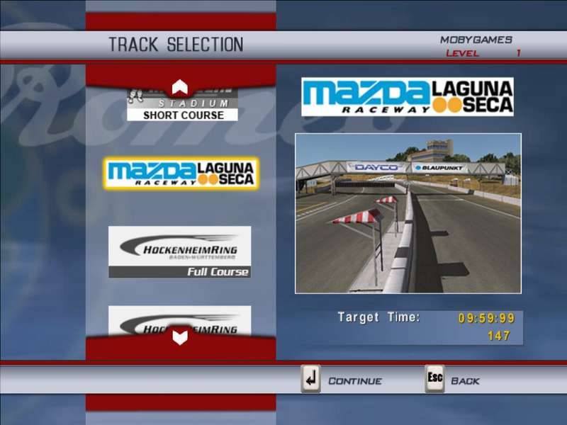 SCAR - Squadra Corse Alfa Romea (PlayStation 2)