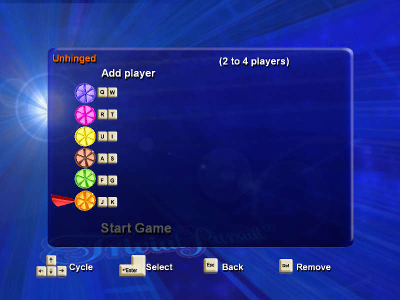 Trivial Pursuit: Unhinged (PlayStation 2)