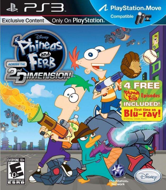 Phineas and Ferb: Across the 2nd Dimension (Move) (PlayStation 3)