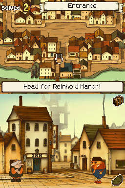 Professor Layton and the Curious Village (Nintendo DS)