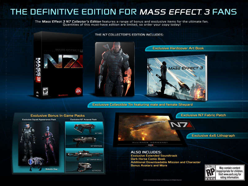Mass Effect 3 (N7 Collector's Edition) (PlayStation 3)