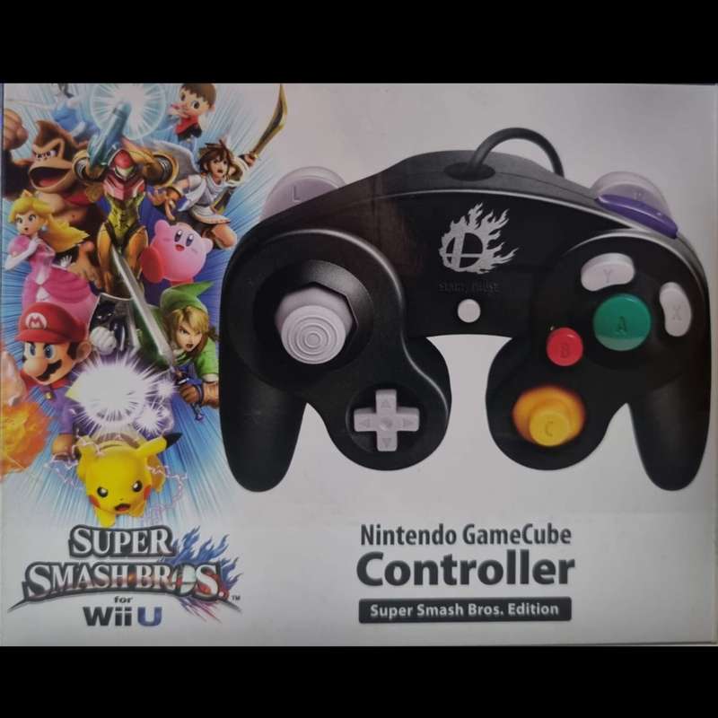 Nintendo Super Smash Bros. Black Classic Gamecube Controller (Nintendo GameCube) (New)