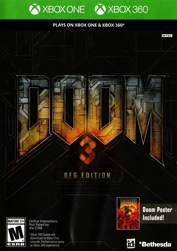 DOOM 3: BFG Edition  (Xbox 360 / Xbox One) (NTSC)