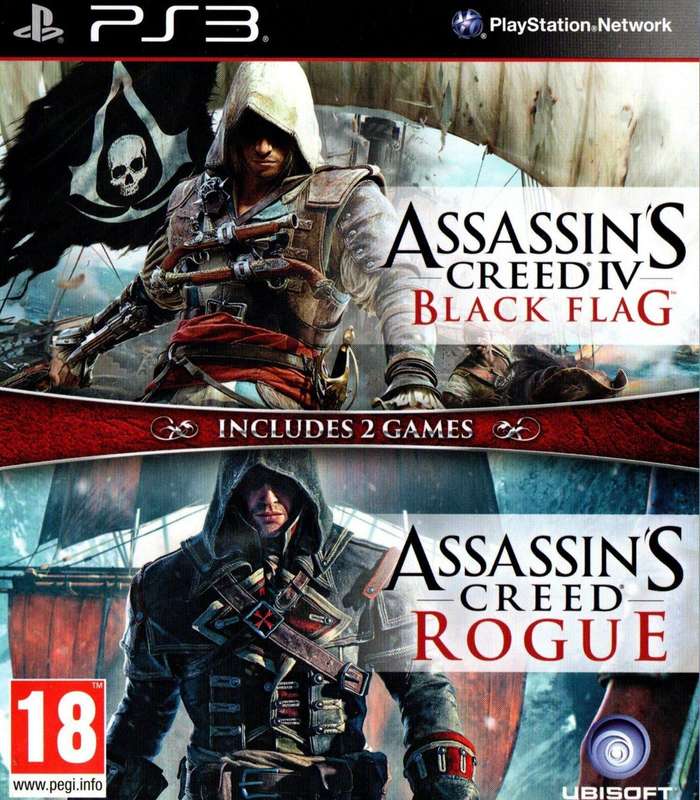 Assassin's Creed: Black Flag & Assassin's Creed: Rogue Combo (PlayStation 3)