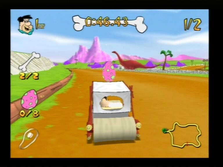 The Flintstones: Bedrock Racing (PlayStation 2)