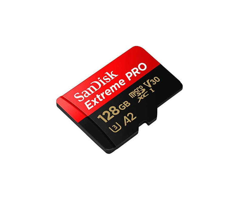 SanDisk Extreme Pro microSD UHS I Card 128GB for 4K Video 200MB/s Read, 90MB/s Write (With Adaptor)