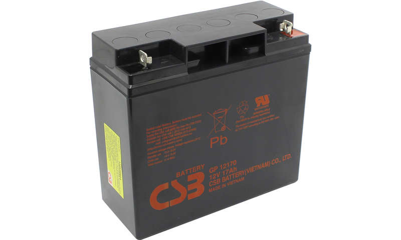 12 volt 17 A/H sealed lead acid