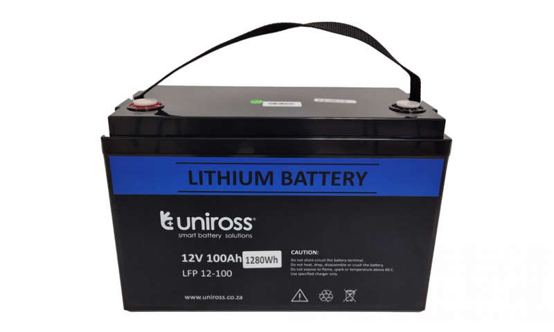 Uniross - 12v 100Ah  Lithium  Li-FEPO4 battery