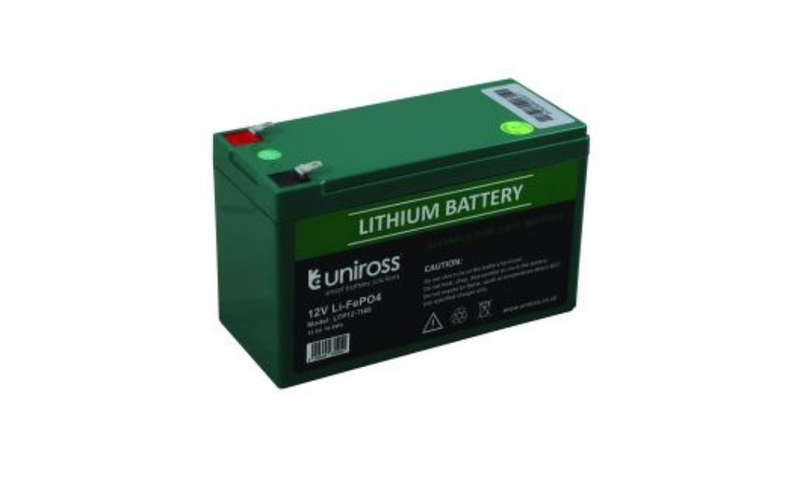 Uniross- Gate Motor Battery 12v 7Ah  Lithium Li-FEPO4 battery