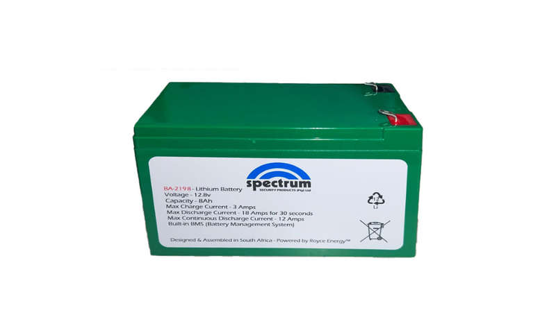12.8V 8AH Lithium Battery 151 mm x 65 mm x 95 mm