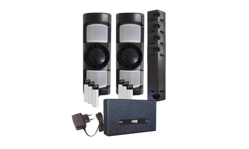KweKit 2 Wireless Outdoor Starter Kit: 2 x Anti masking 90 PIR, WIFI Module