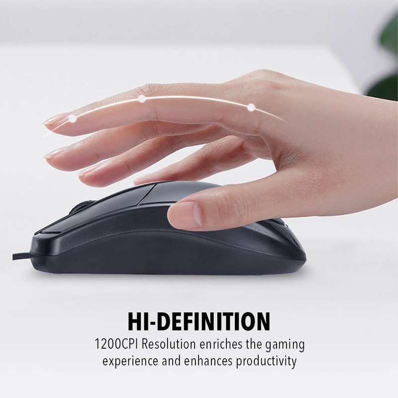 Alcatroz Xplorer C3500 Wired Keyboard and Mouse Combo