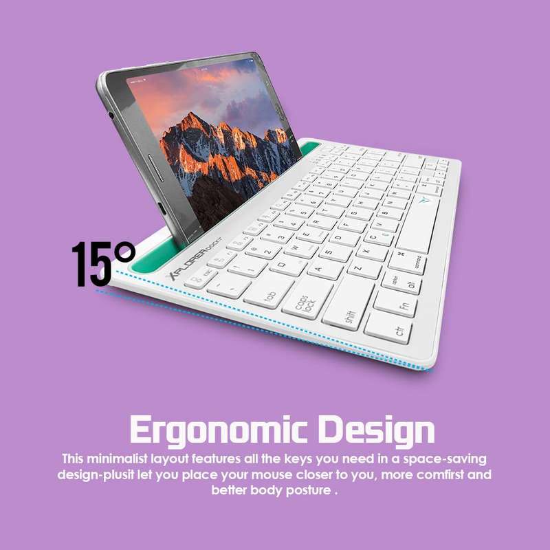 Alcatroz Xplorer Dock 1 Bluetooth Keyboard - Black/Red