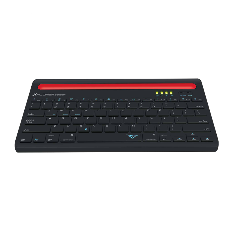 Alcatroz Xplorer Dock 1 Bluetooth Keyboard - Black/Red