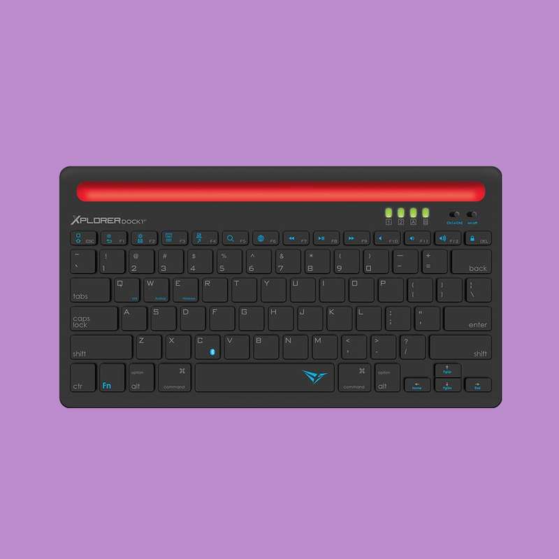 Alcatroz Xplorer Dock 1 Bluetooth Keyboard - Black/Red