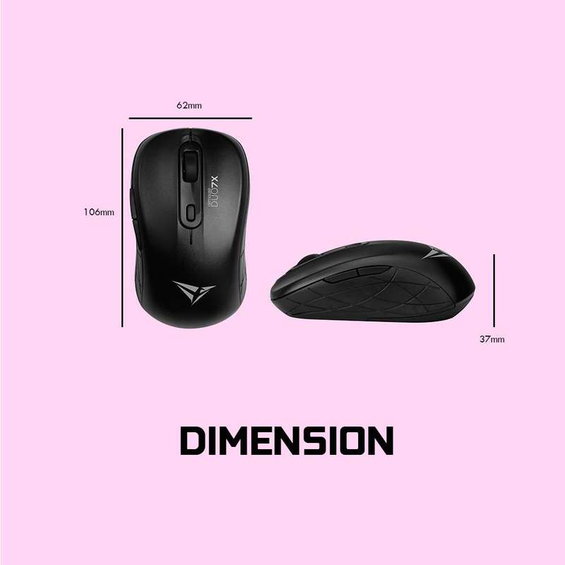 Alcatroz Airmouse Duo 7X Bluetooth and Wireless Mouse