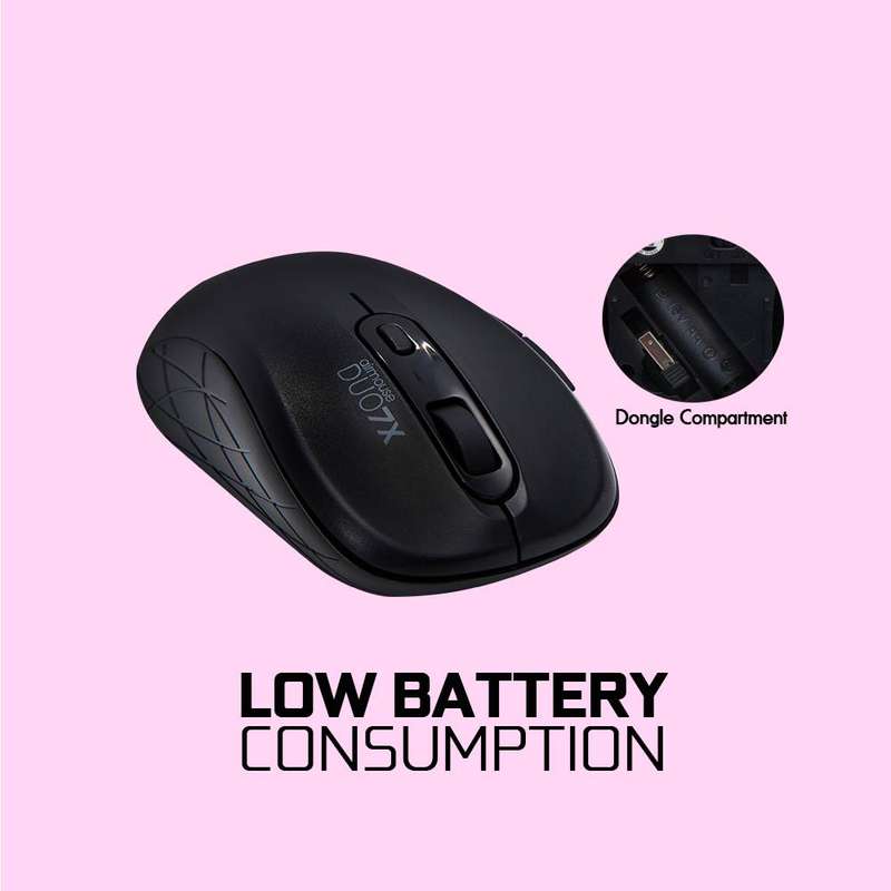 Alcatroz Airmouse Duo 7X Bluetooth and Wireless Mouse