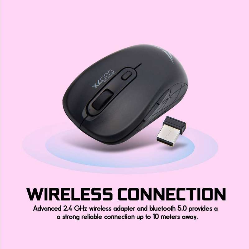 Alcatroz Airmouse Duo 7X Bluetooth and Wireless Mouse