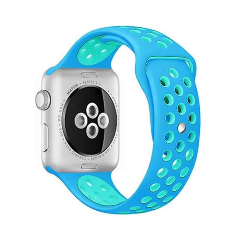 Killer Deals Silicone Strap for 38/40/41mm Apple iWatch (S/M) - Blue & Frost Blue