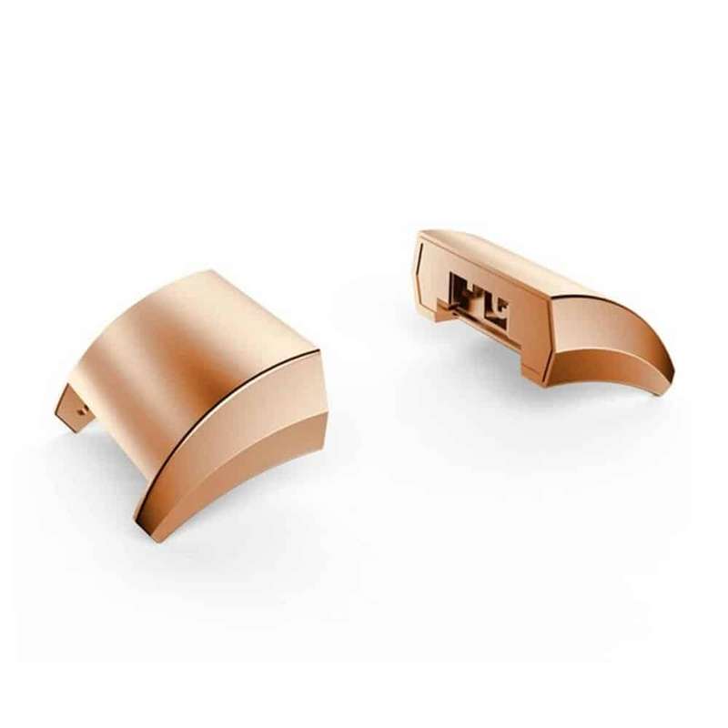 Killer Deals 18mm Fitbit Charge 2 strap steel adapter connectors - Rose gold