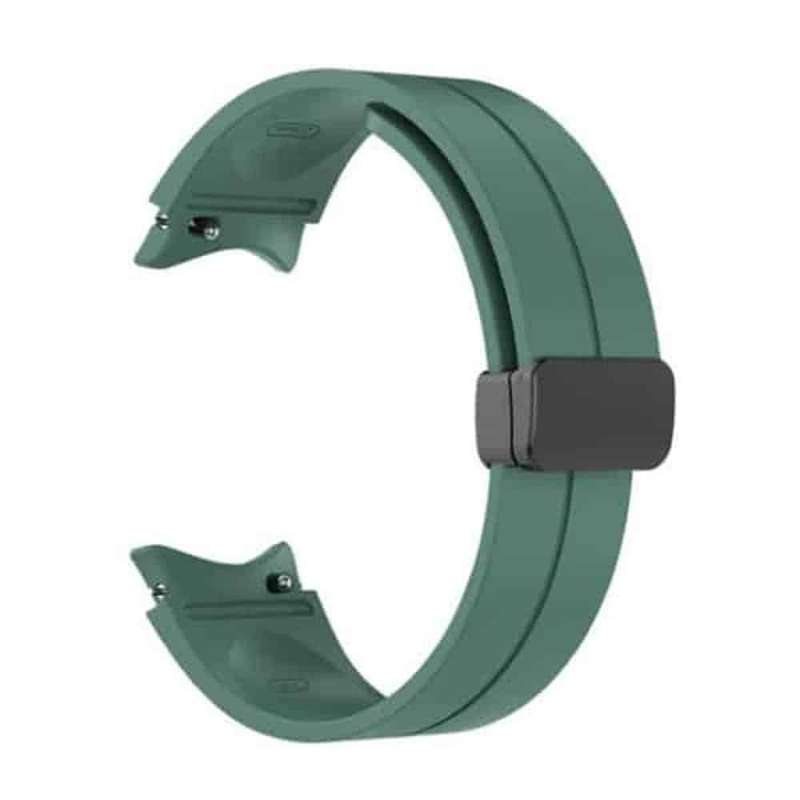 Killer Deals 20mm Magnetic Silicone Strap for Samsung Galaxy Watch 5 M/L - Dark Green