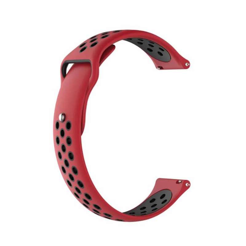 Killer Deals 22mm Samsung Gear Sport silicone strap - Red & black