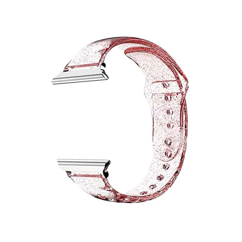 Killer Deals Transparent Glitter TPU Strap Band for Apple Watch 38/40/41mm - Pink