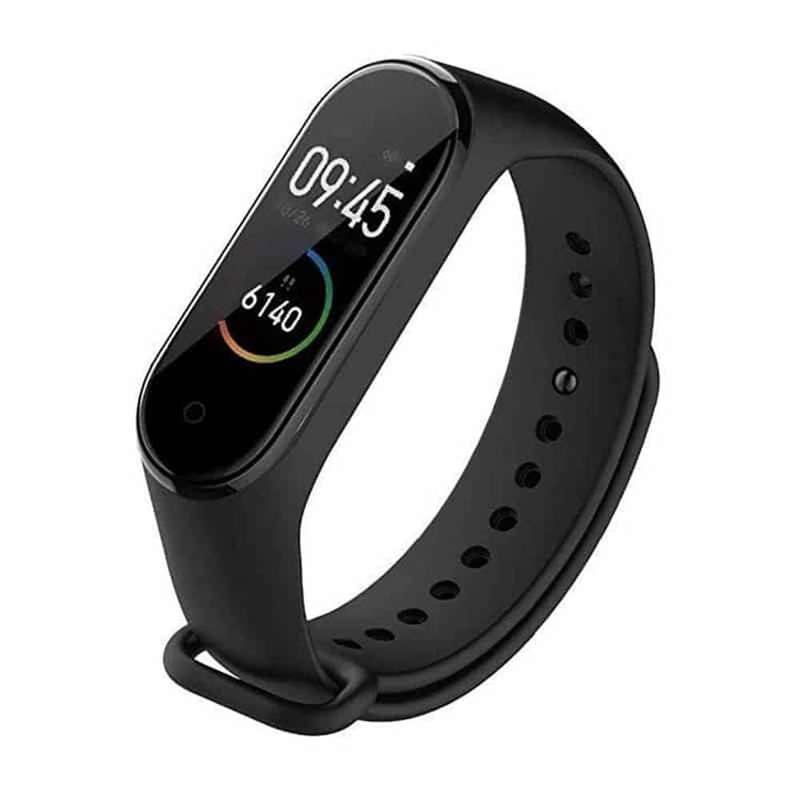 Silicone Strap for Xiaomi Mi Band 3/ 4- Black