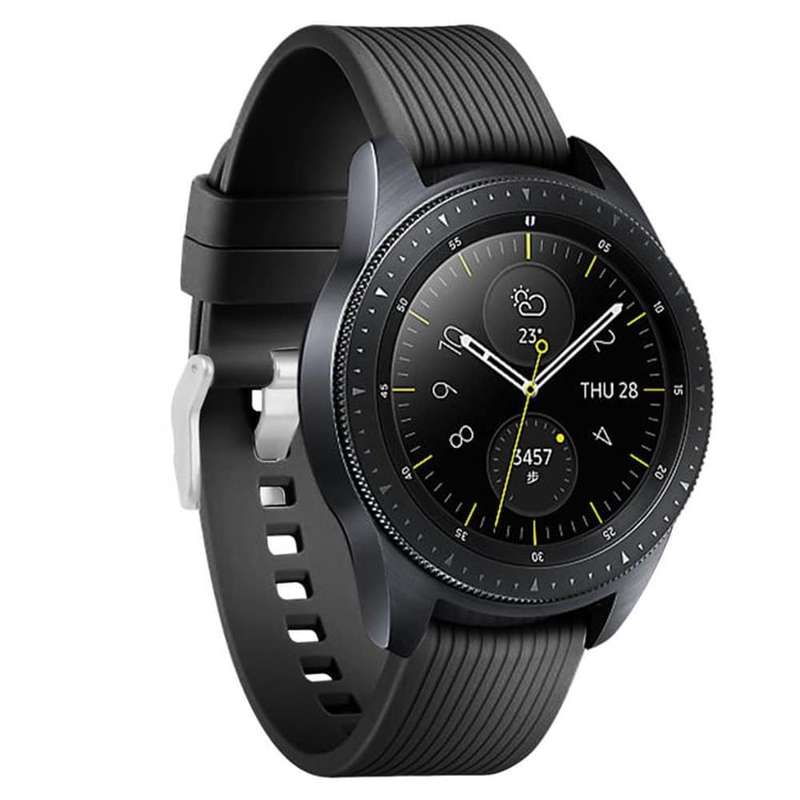 Killer Deals Silicone Strap for SAMSUNG Galaxy 42mm SM-R810 (S/M) -Black