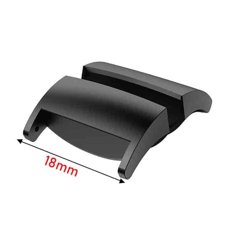 Killer Deals Stainless Steel Adapter Connector for Fitbit Charge 3/4 (18mm strap) - Black
