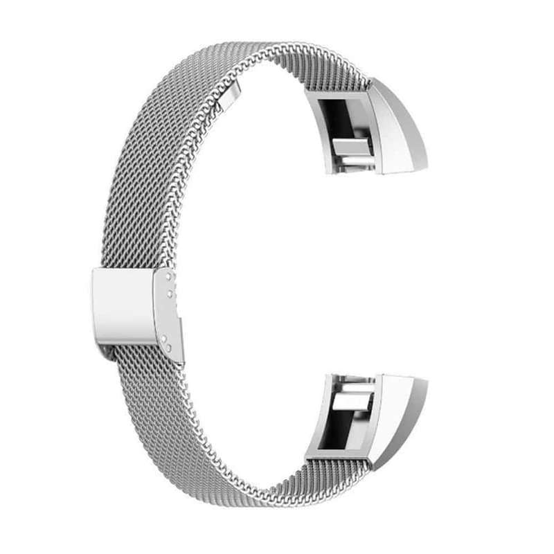 Killer Deals Stainless Steel Adapter Connector for Fitbit Alta (7mm strap) - Black