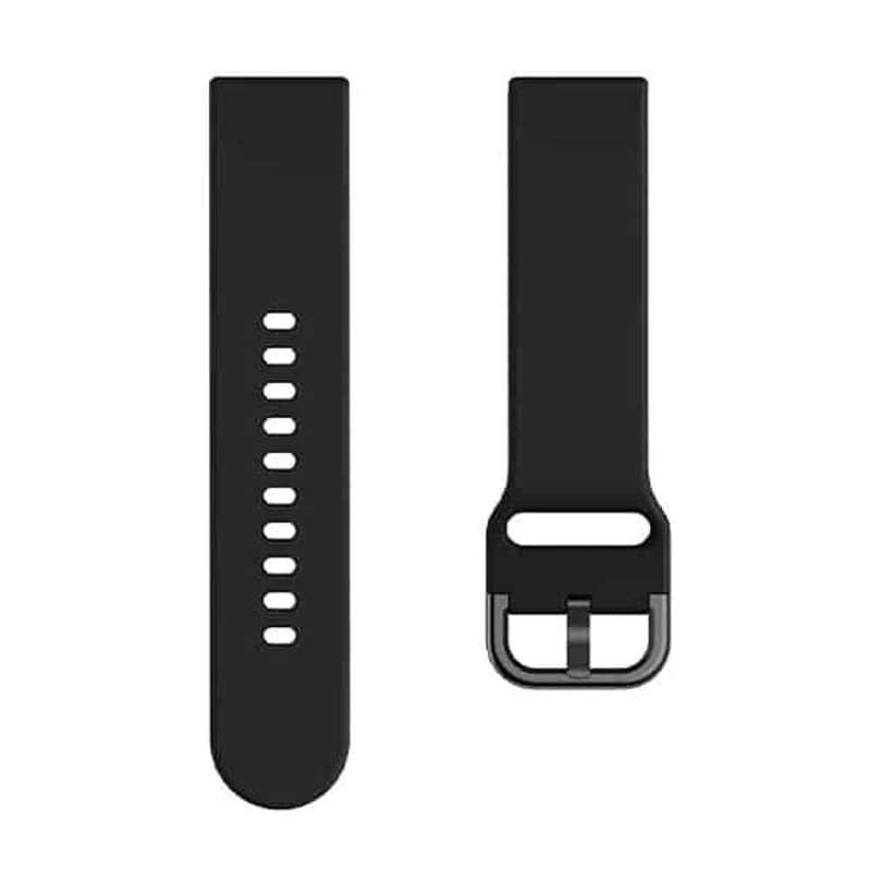 20mm Universal Silicone Strap - Black